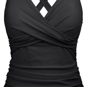 Comfortable Black Underwire Tankini with Tummy Control - Perfect for Beach Days